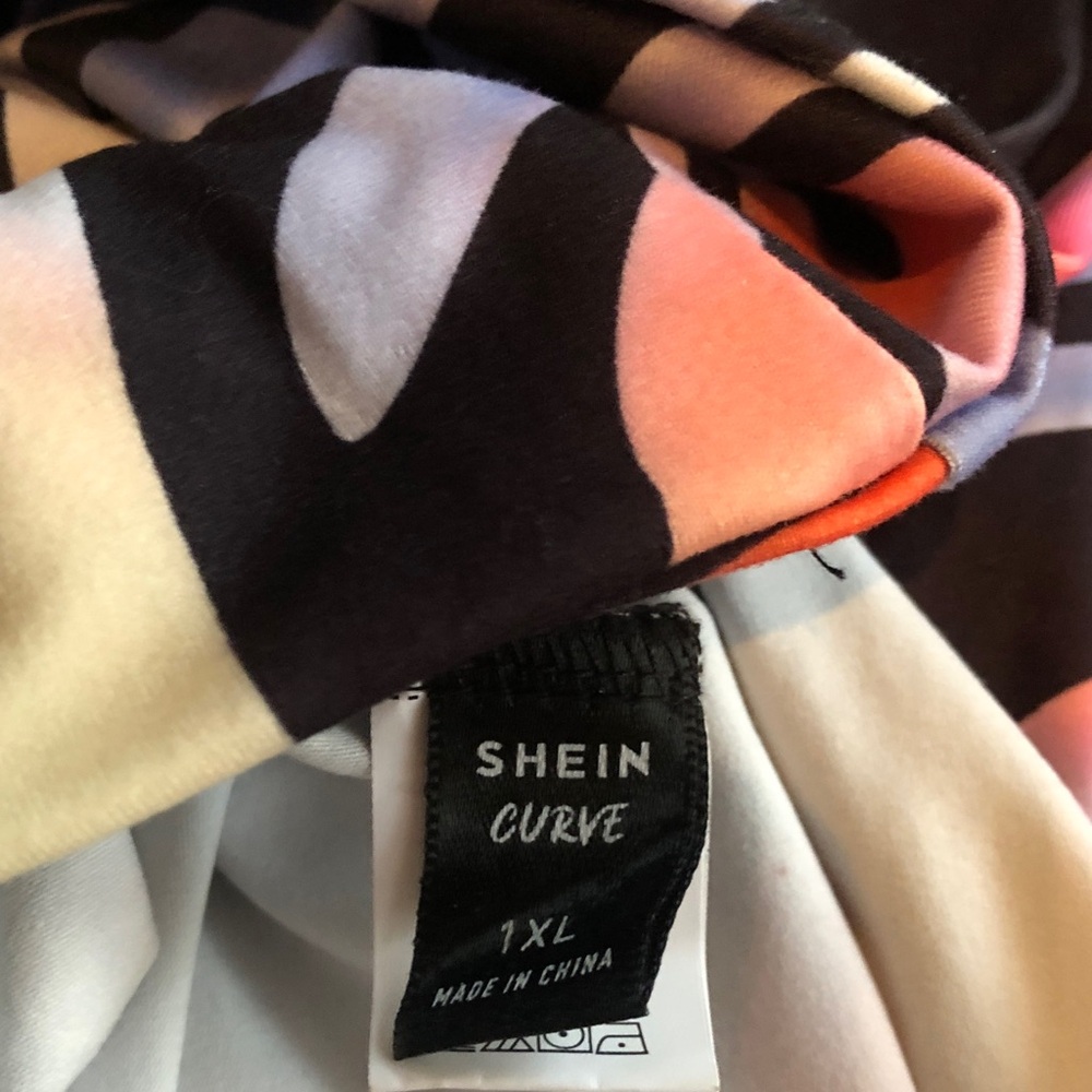 NWOT Colorful Zebra Print Casual Stretch Maxi Bodycon Dress, Size 1XL - Picture 3 of 7